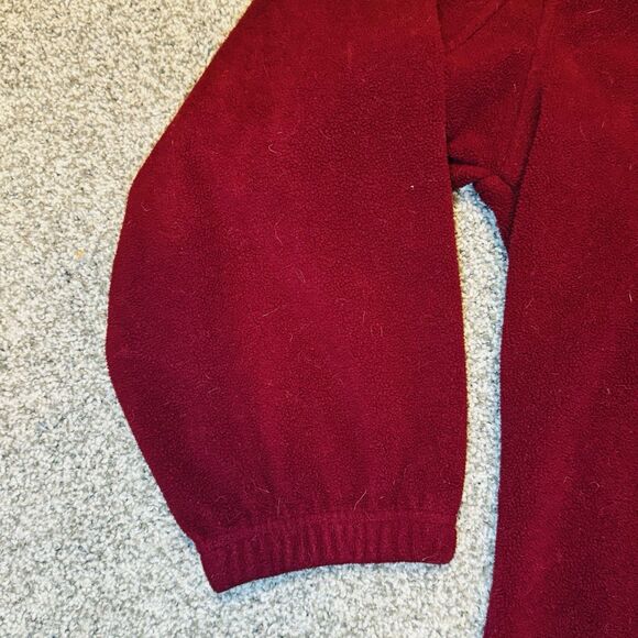 Men’s Faded Glory Fleece 1/4 Zip Pullover Sweatshirt Size XL Maroon - Picture 3 of 7